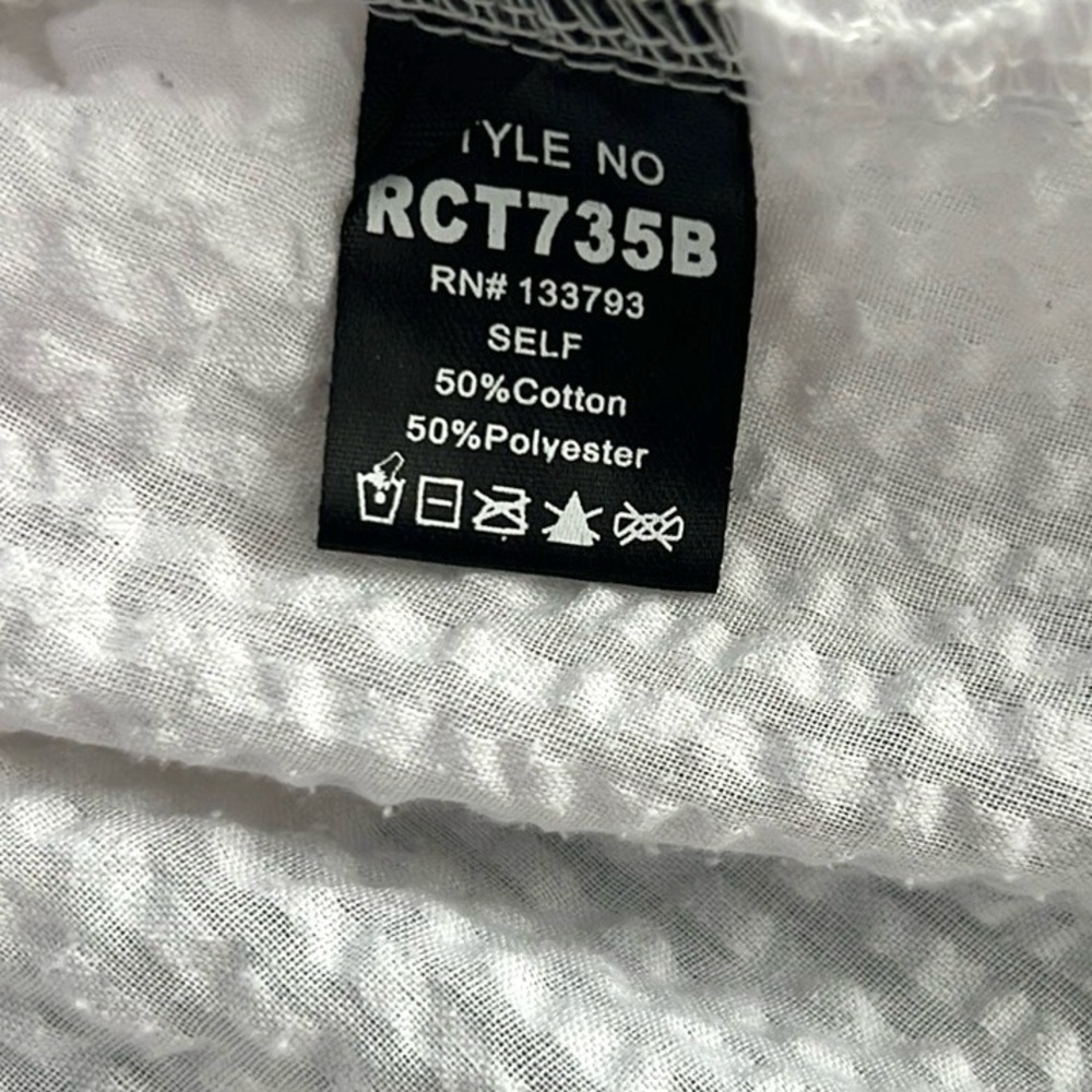 NWT Anthro Pol, White Eyelet Off Shoulder Boho Bell Sleeve Crop Top, EUC, Size L - Picture 5 of 7